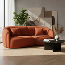 Ver imagem 1 de Sofá Sala Nuvem 190 cm Conforto Premium Decorativo Orgânico:Terra Cota