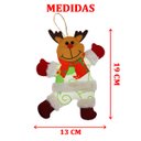 Ver imagem 5 de Kit 10 Enfeites Árvore de Natal Papai Noel e Rena Natalino