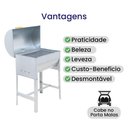 Ver imagem 5 de Churrasqueira Mini a Bafo Aço Galvanizado com Tampa e Alça de Madeira - Gudim