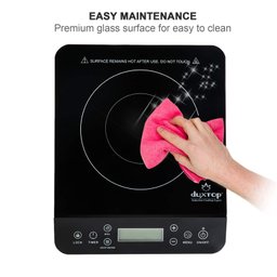 Duxtop Fogão de Indução Portátil 1800w com Tela Lcd e Toque, Preto - 4