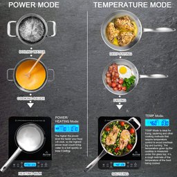 Duxtop Fogão de Indução Portátil 1800w com Tela Lcd e Toque, Preto - 7