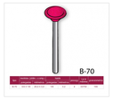 Ver imagem 5 de Kit Ponta Abrasiva Rosa 5 Pçs Micro Retífica- Dremel Haste Ø1/8"
