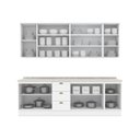 Ver imagem 3 de Cozinha Compacta Modulada Americana 5 Peças com 3 Gavetas 100% MDF Branco