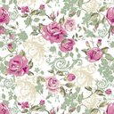 Ver imagem 1 de Papel De Parede Adesivo Floral Rosa Ramos Verdes - 12m