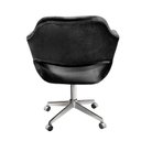 Ver imagem 4 de Poltrona Decorativa Zara Pé Giratório de Metal Sala Recepção Preto