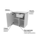 Ver imagem 3 de Gabinete para Banheiro com 1 Gaveta - Branco