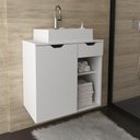 Ver imagem 1 de Gabinete para Banheiro com 1 Gaveta - Branco