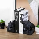 Ver imagem 2 de Aparador de Livros Elefantes em Poliresina Preto 26x22x10 cm - D’Rossi