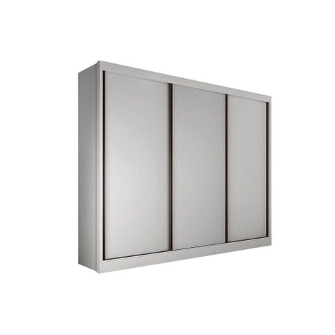 Guarda Roupa Casal 3 Portas de Correr e 6 Gavetas Diamond/londres Branco - Novo Horizonte