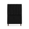 Cabeceira Estofada Cama Box Solteiro Carla 100cm com Frame Suede:preto - 3