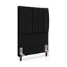 Cabeceira Estofada Cama Box Solteiro Carla 100cm com Frame Suede:preto - 1