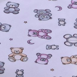 Porta Fralda Organizador Quarto de Bebê Menino Menina 2 Peças Varão:urso Rosa - 3