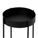 Ver imagem 5 de Mesa Lateral North Design Clean em Aço Preto Premium Redonda 30x60cm