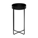 Ver imagem 4 de Mesa Lateral North Design Clean em Aço Preto Premium Redonda 30x60cm