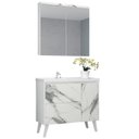 Ver imagem 3 de Gabinete de Banheiro 90cm com Lavatório e Armário Ref 910