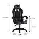 Ver imagem 3 de Cadeira para Escritório Gamer Hawker Cinza