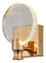 Ver imagem 1 de Arandela Led Cristal Vidro Redondo Bolhas Moderna 7w