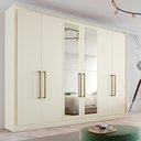 Ver imagem 2 de Guarda Roupa Argos 6 Portas Espelhado 100% MDF Off white - Made Marcs