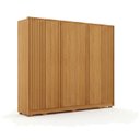 Ver imagem 2 de Guarda Roupa Casal Evo 6 Portas Cinamomo com Cômoda Rubi 4 Gavetas Cinamomo Off White – Leifer
