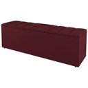 Ver imagem 4 de Kit Cabeceira E Baú Cama Box King 195Cm Suede Bordô