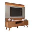 Ver imagem 2 de Rack com Painel para TV até 65 Polegadas 185cm x 187cm com LED 100% MDF Pés em Madeira Maciça Ares