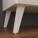 Ver imagem 7 de Gabinete de Banheiro 90cm com Lavatório e Armário Ref 910 Branco/Arenito