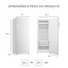 Freezer Vertical 1 Porta 196l 2 em 1 Branco Midea Mdru276fza012 - 220v - 5