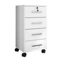 Ver imagem 5 de Conjunto 2 Gaveteiros para Escritório 4 Gavetas com Rodízios e Chave Gávea