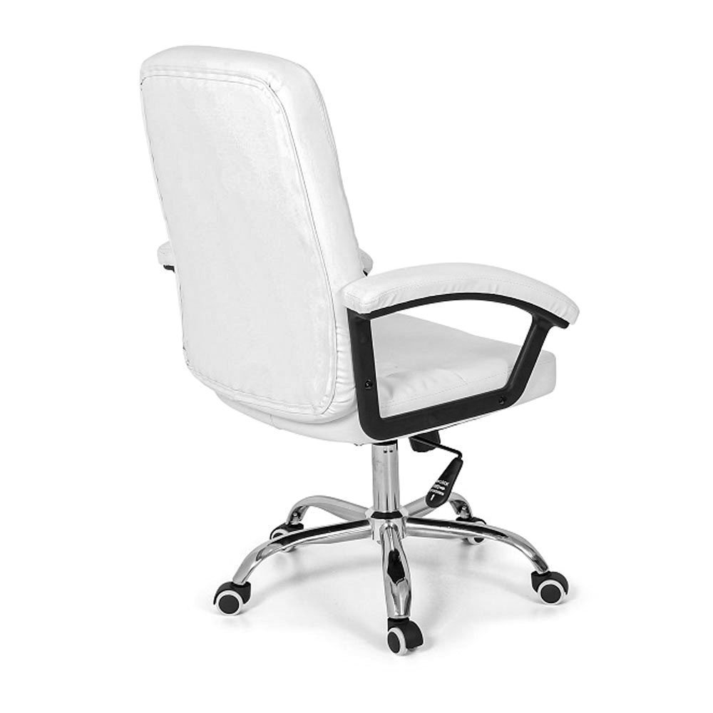 Cadeira para Escritório Confort com Base Giratória:Branco - 4