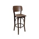 Ver imagem 5 de Conjunto Bistrô Anatômico Imbuia Com 2 Banquetas Estofado Marrom Para Restaurantes