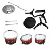 Mini Bateria Musical Infantil de Brinquedo para Criança Vermelho Infantil (ba-17254) Jazz Drum - 4