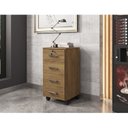 Ver imagem 3 de Kit 4 Gaveteiros 4 Gavetas com Rodízios e Chave Gávea