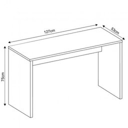 Conjunto 2 Escrivaninhas Gávea Office 127cm Branco - 5 Conjunto 2 Escrivaninhas Gávea Office 127cm Branco - 5