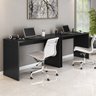 Conjunto 2 Escrivaninhas Gávea Office 127cm Preto - 1