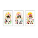 Ver imagem 2 de Kit Quadros Decorativos Infantil Animais Abstrato Kit126