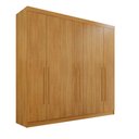 Ver imagem 3 de Guarda-Roupa 4 Gavetas 6 Portas Lisboa Marrom/Cinamomo
