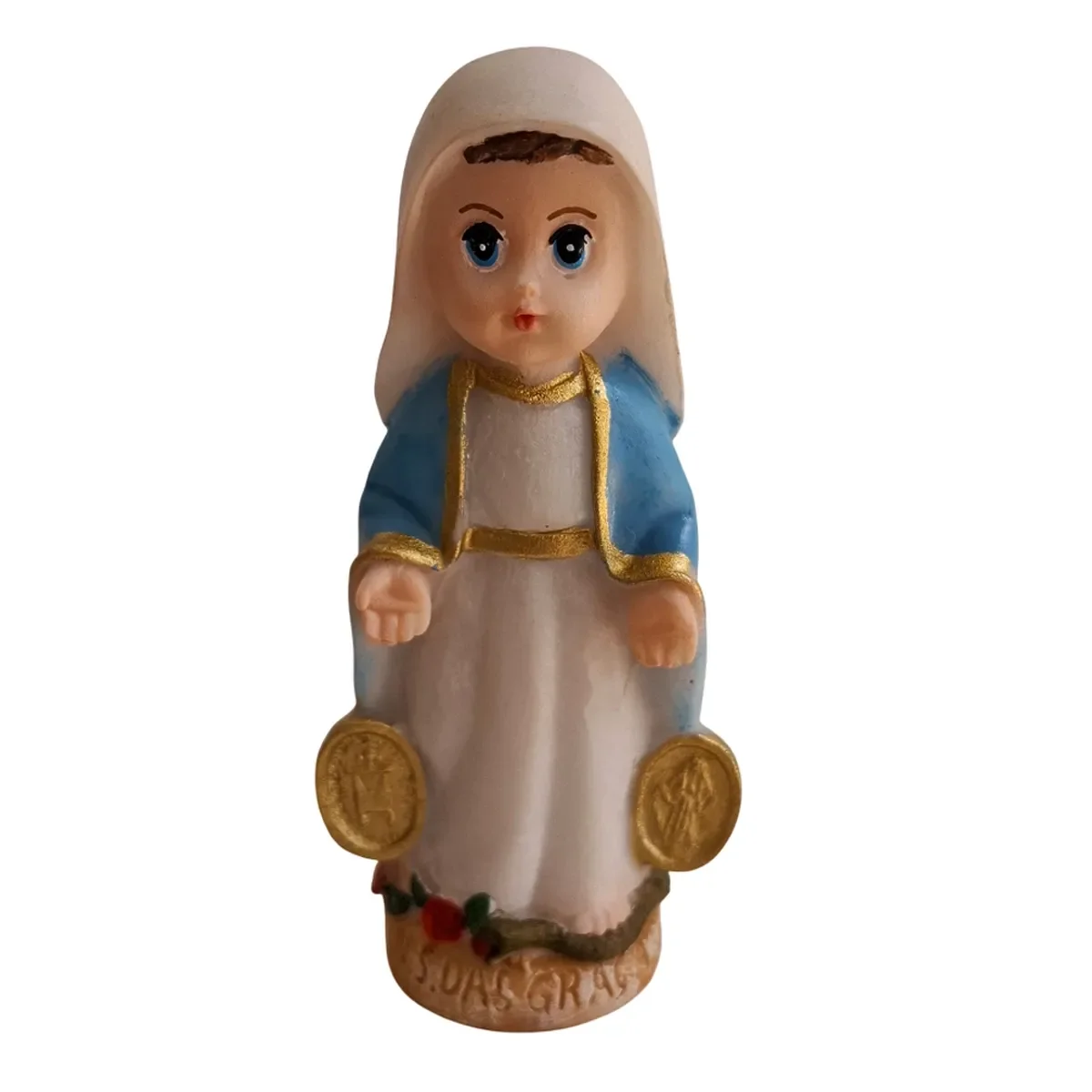 Imagem de Nossa Senhora Das Graças Infantil de Resina - 8 cm