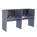 Ver imagem 1 de Escrivaninha Office 2 Lugares Letonia Azul