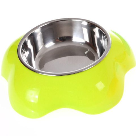 Comedouro Tigela Aço Color 16,5x4,2cm 150ml Verde