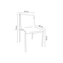 Ver imagem 3 de Cadeira para Cozinha Sala de Jantar Iris Bege/Fendi