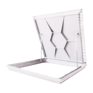 Tampa Ventilada para Casa de Máquinas Quadrada Basculante 1,00x1,00cm