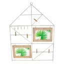 Ver imagem 1 de Porta Retrato Pentágono para Pendurar para 02 Fotos - Branco