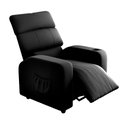 Ver imagem 1 de Poltrona do Papai Noa 80cm Reclinável Manual Veludo Preto - Sallar Home