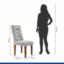 Ver imagem 3 de Conjunto 4 Cadeiras para Sala de Jantar Germany
