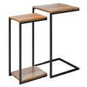 Ver imagem 1 de Kit Mesas Laterais Apoio Rawson Estilo Industrial Demolição - Desk Design