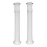 Poste Balizador Luminária Casa Jardim 75cm Branco Kit 2 - 1