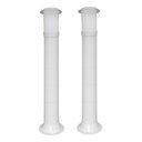 Ver imagem 1 de Poste Balizador Luminária Casa Jardim 75cm Branco Kit 2