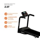 Ver imagem 3 de Esteira Ergométrica Athletic Profissional 2.0t 16km/h 130kg Suportados Lona Ampla 26 Programas Motor