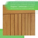 Ver imagem 6 de Guarda-Roupa 4 Gavetas 6 Portas com Espelho com Pés Lisboa Marrom/Cinamomo