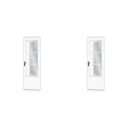 Ver imagem 1 de Kit com 2 Portas de Aço Postigo 215x85cm com Grade Quadrada Minas Sul MGM Branco
